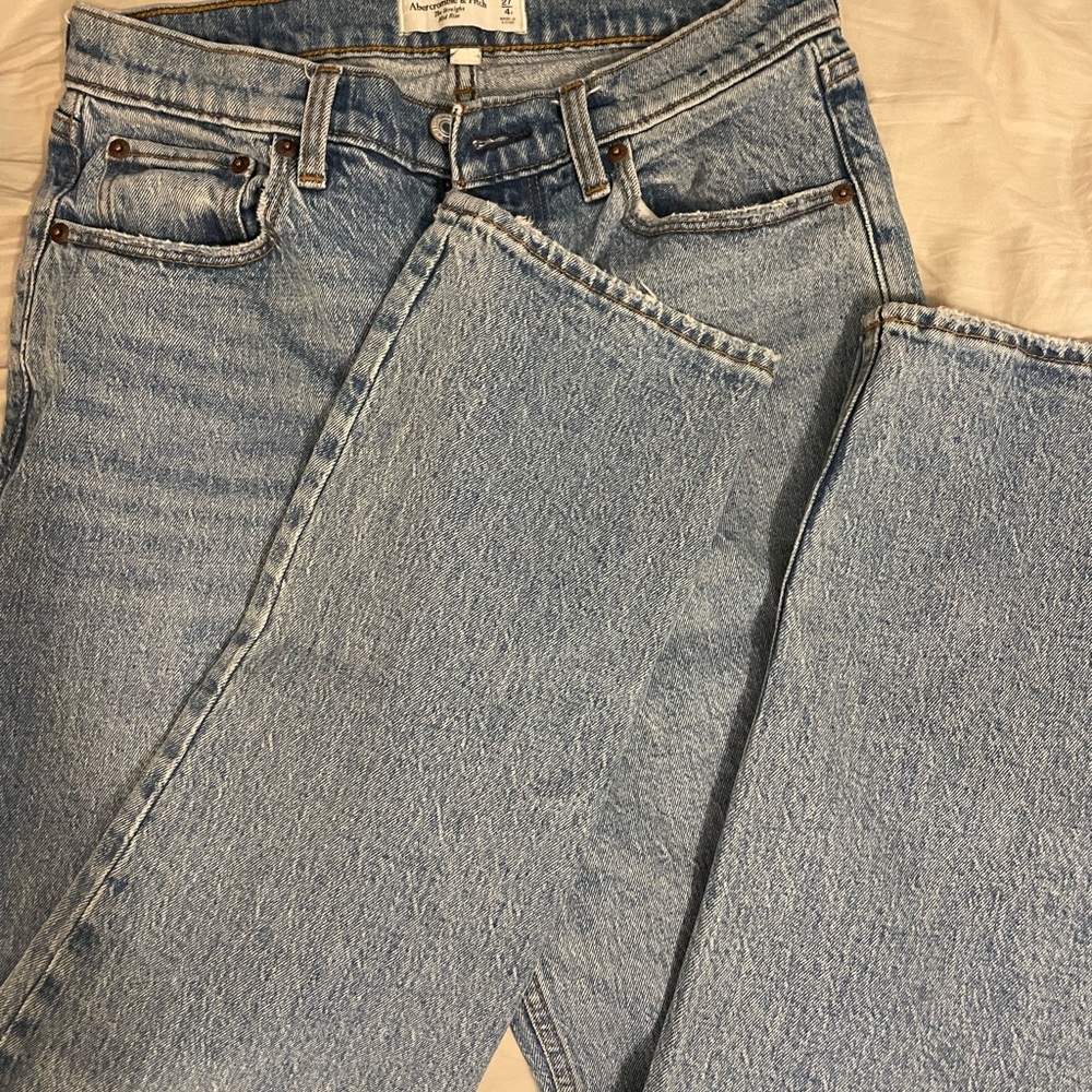 Abercrombie & Fitch Blue Straight Leg Jeans